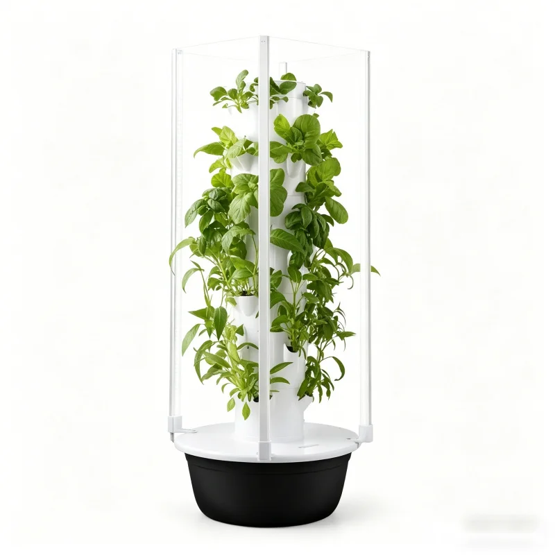 Smart Garden Light - 5層式スペースツリー水耕栽培タワー 室内スマート野菜ハーブプランター（育成ライト付き）- 垂直庭園土壌不要栽培