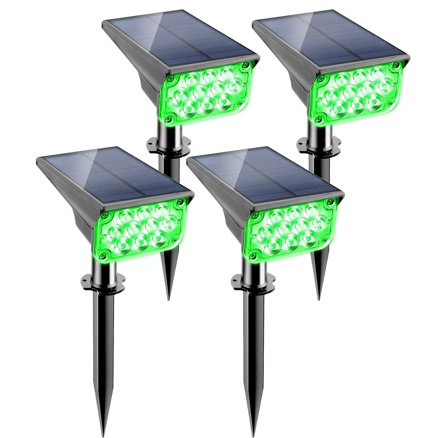Smart Garden Solar Lights - 防水ソーラーLEDウォールライト,屋外照明,庭,木,通り,装飾,緑の風景,ip65,4個