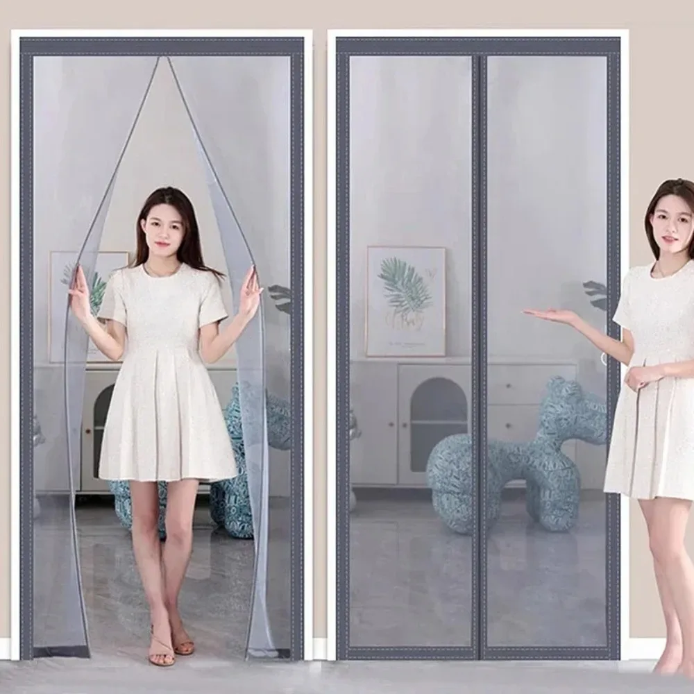 Smart Garden Gate - ドアと窓用の磁気蚊帳,自動閉鎖カーテン,シェードスクリーン,ホームテキスタイル,庭,80 cm, 90 cm, 100 cm