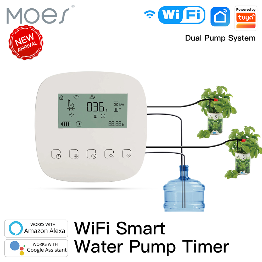 Smart Garden Watering - WiFi対応Tuyaスマート散水機 自動植物コントローラー ガーデン点滴灌漑システム AlexaとGoogleに対応