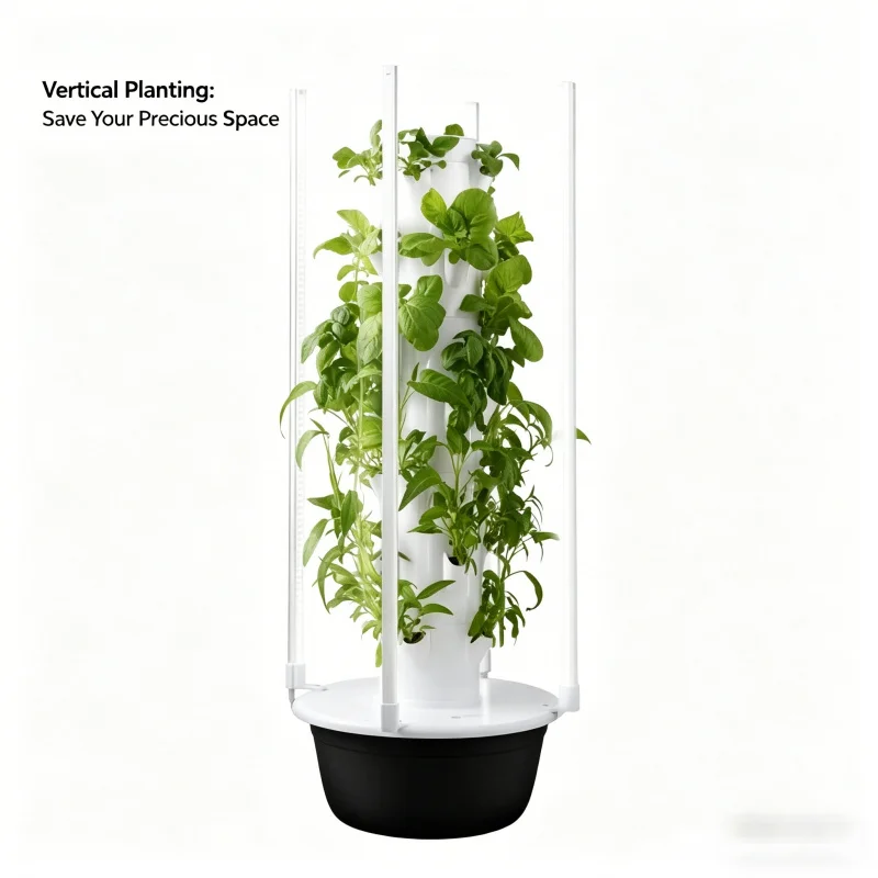 5層式スペースツリー水耕栽培タワー 室内スマート野菜ハーブプ - Smart Garden Light のレビューと価格