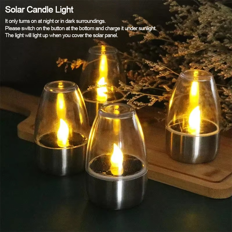 LED ソーラーキャンドルライトフレームレス充電式ナイトライ - Smart Garden Light のレビューと価格