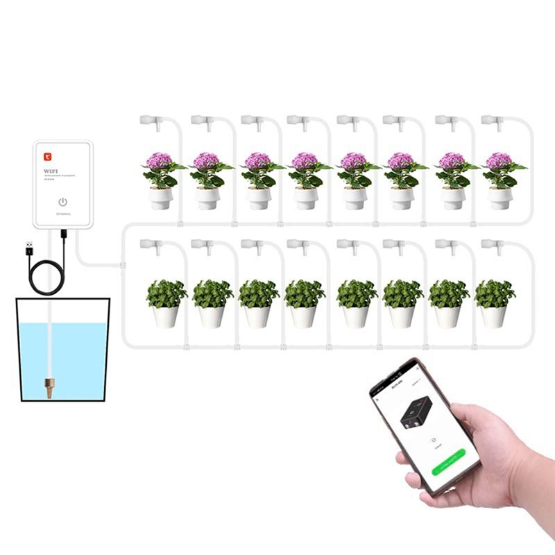 自動点滴灌漑システムキット Tuya スマートWiFiガーデ - Smart Garden Watering のレビューと価格