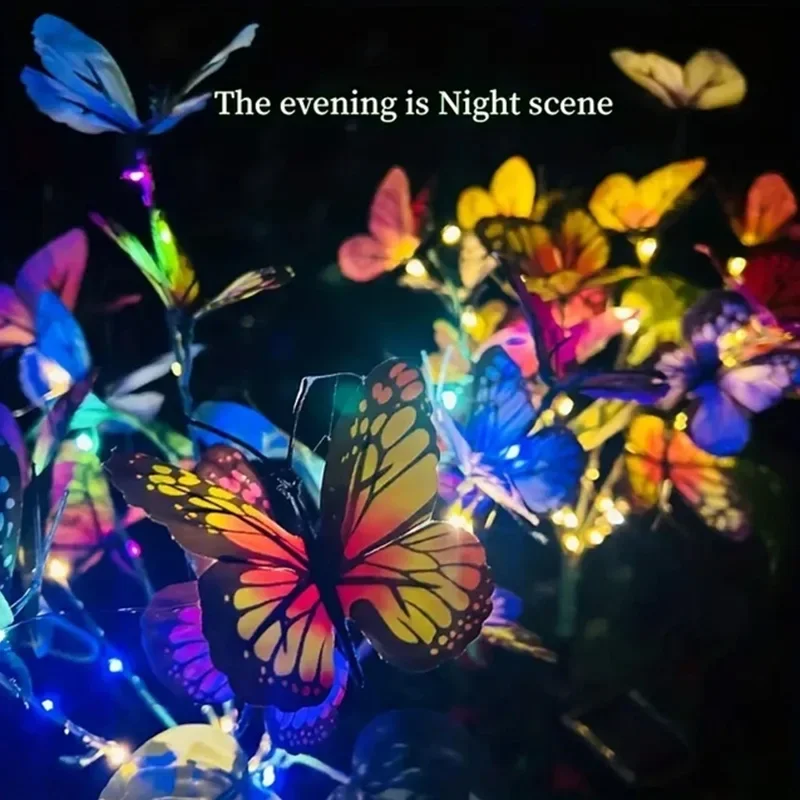 ソーラー LED バタフライガーデンライト防水カラフルな屋外 - Smart Garden Light のレビューと価格