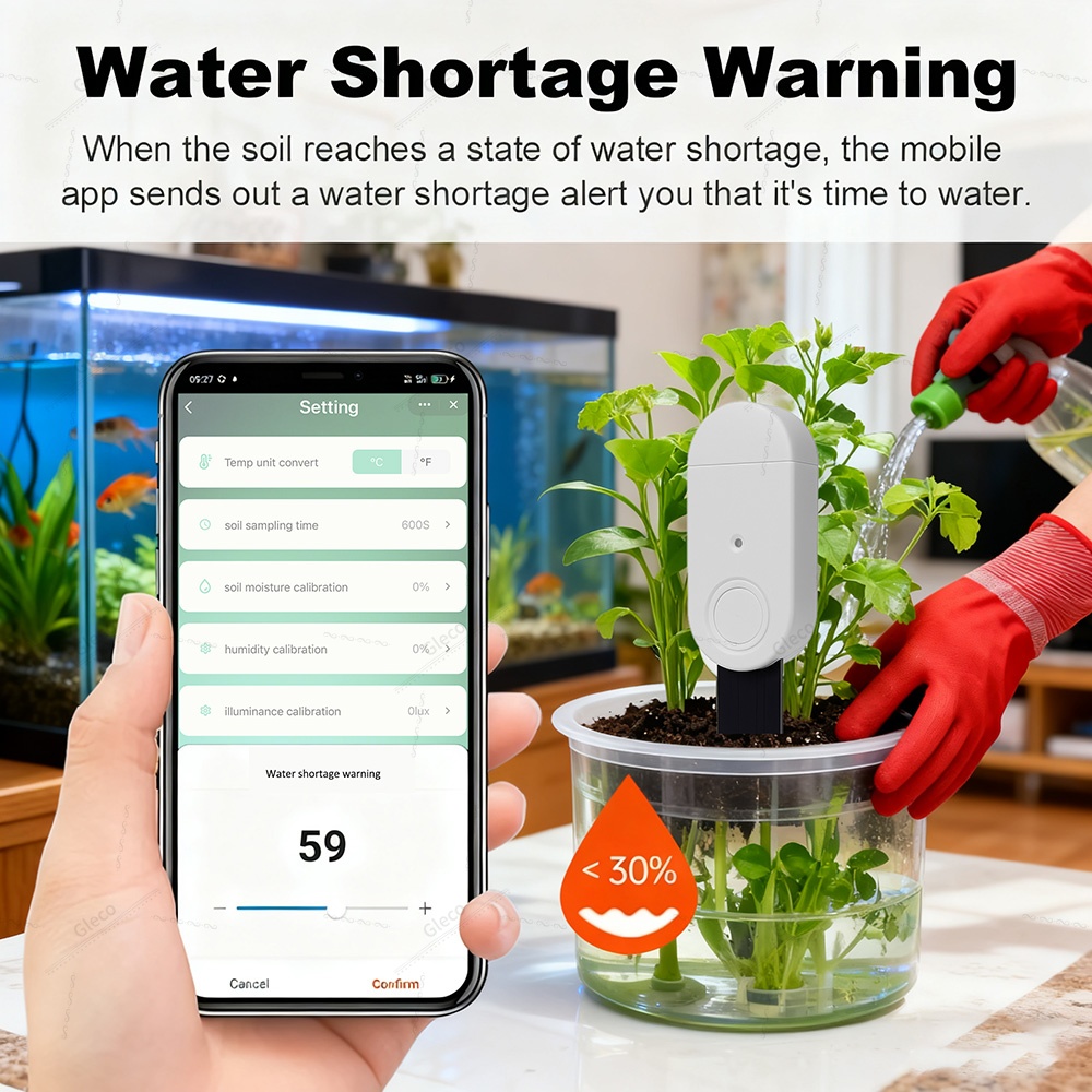 Zigbee 土壌テスター肥沃度温度湿度光水分センサー自動庭 - Smart Garden Light のレビューと価格