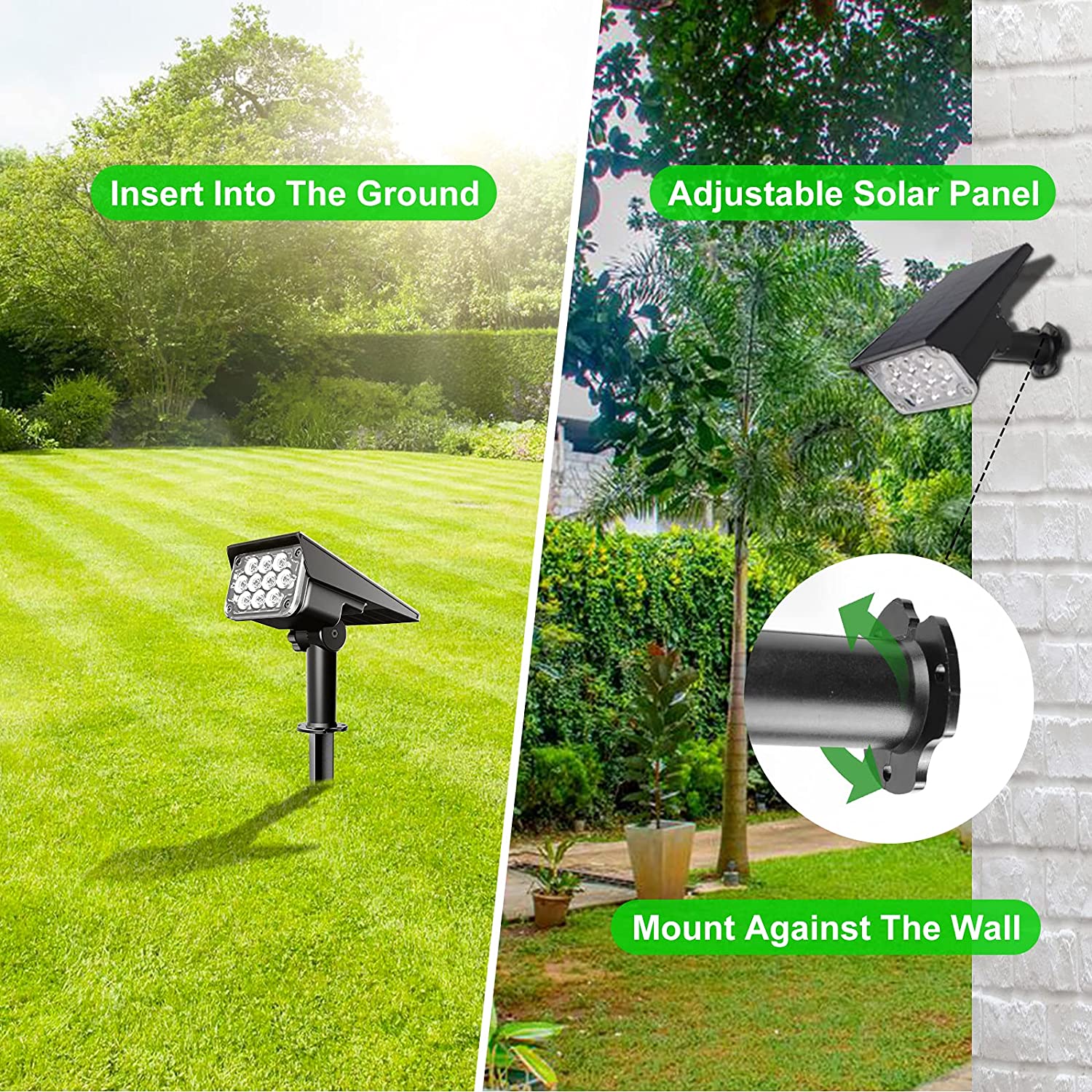 防水ソーラーLEDウォールライト,屋外照明,庭,木,通り,装 - Smart Garden Solar Lights のレビューと価格