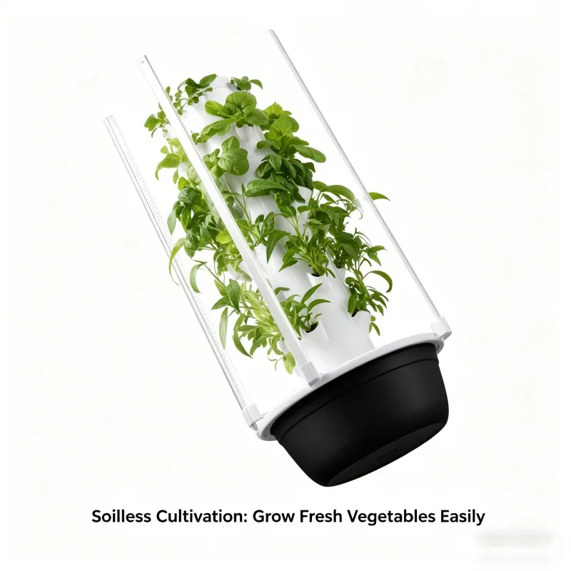 5層式スマート垂直水耕栽培ガーデン、育成ライト付き屋内ハーブ - Smart Garden Light のレビューと価格