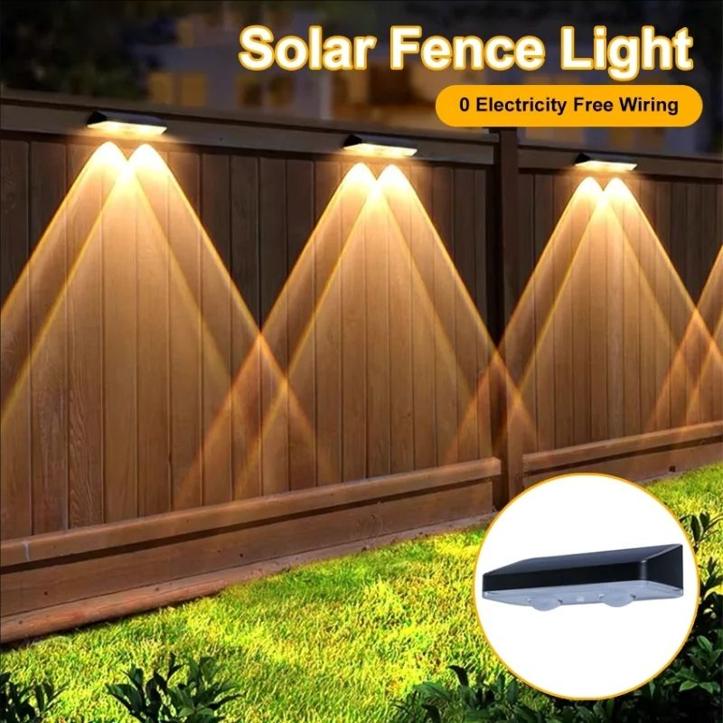 RGB ソーラーフェンスライト屋外装飾スマート LED ステ - Smart Garden Smart Fence のレビューと価格