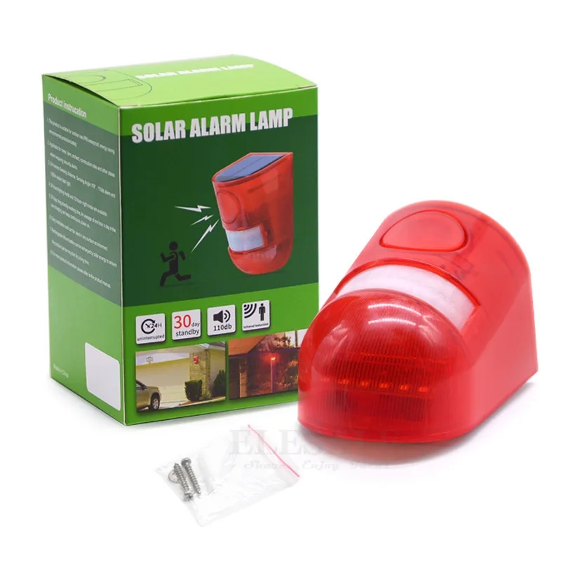 防水ソーラー式アラームライト赤外線モーション検知サイレンスト - Smart Garden Solar Lights のレビューと価格