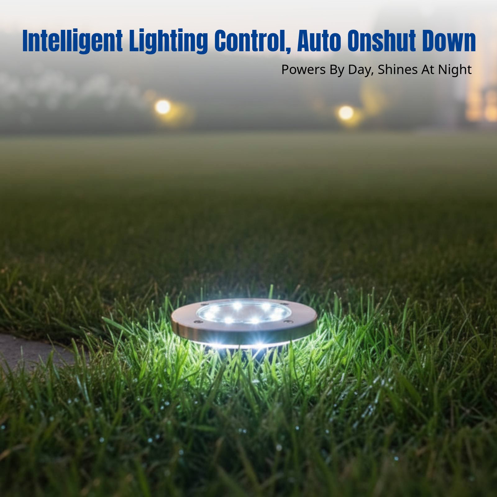 ソーラーグラウンドライト、LED芝生ライト、屋外防水景観装飾 - Smart Garden Solar Lights のレビューと価格