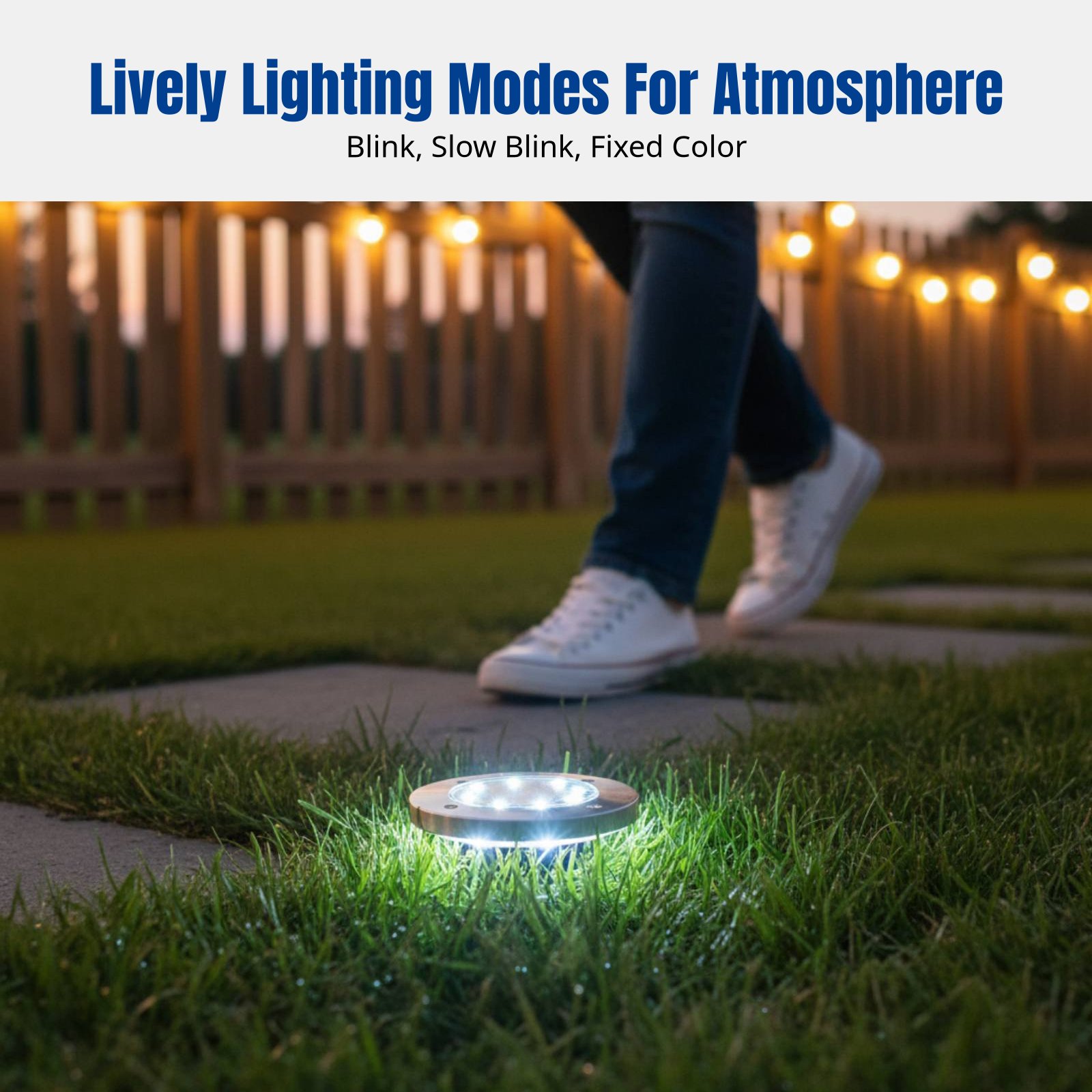 ソーラーグラウンドライト、LED芝生ライト、屋外防水景観装飾 - Smart Garden Solar Lights のレビューと価格