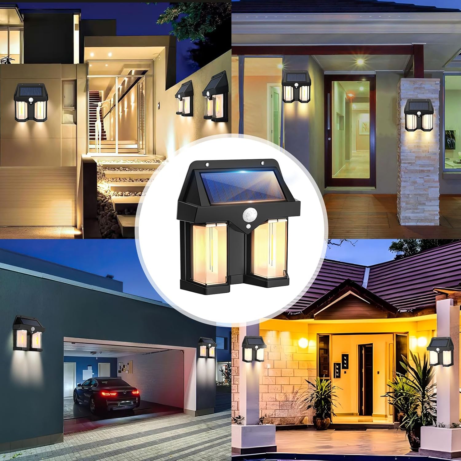 ソーラーパワーウォールライトヴィンテージガーデンヴィラ屋外モ - Smart Garden Solar Lights のレビューと価格