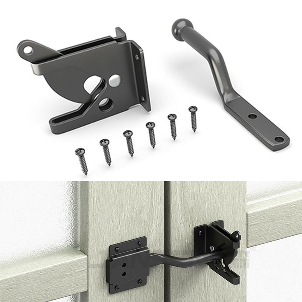 セルフロック式ゲートラッチ、ポスト取り付け式フェンスゲートラ - Smart Garden Gate のレビューと価格