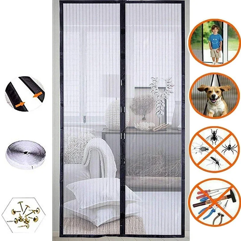 磁気蚊帳ドア 80/90/100 センチメートル窓カーテン自 - Smart Garden Gate のレビューと価格