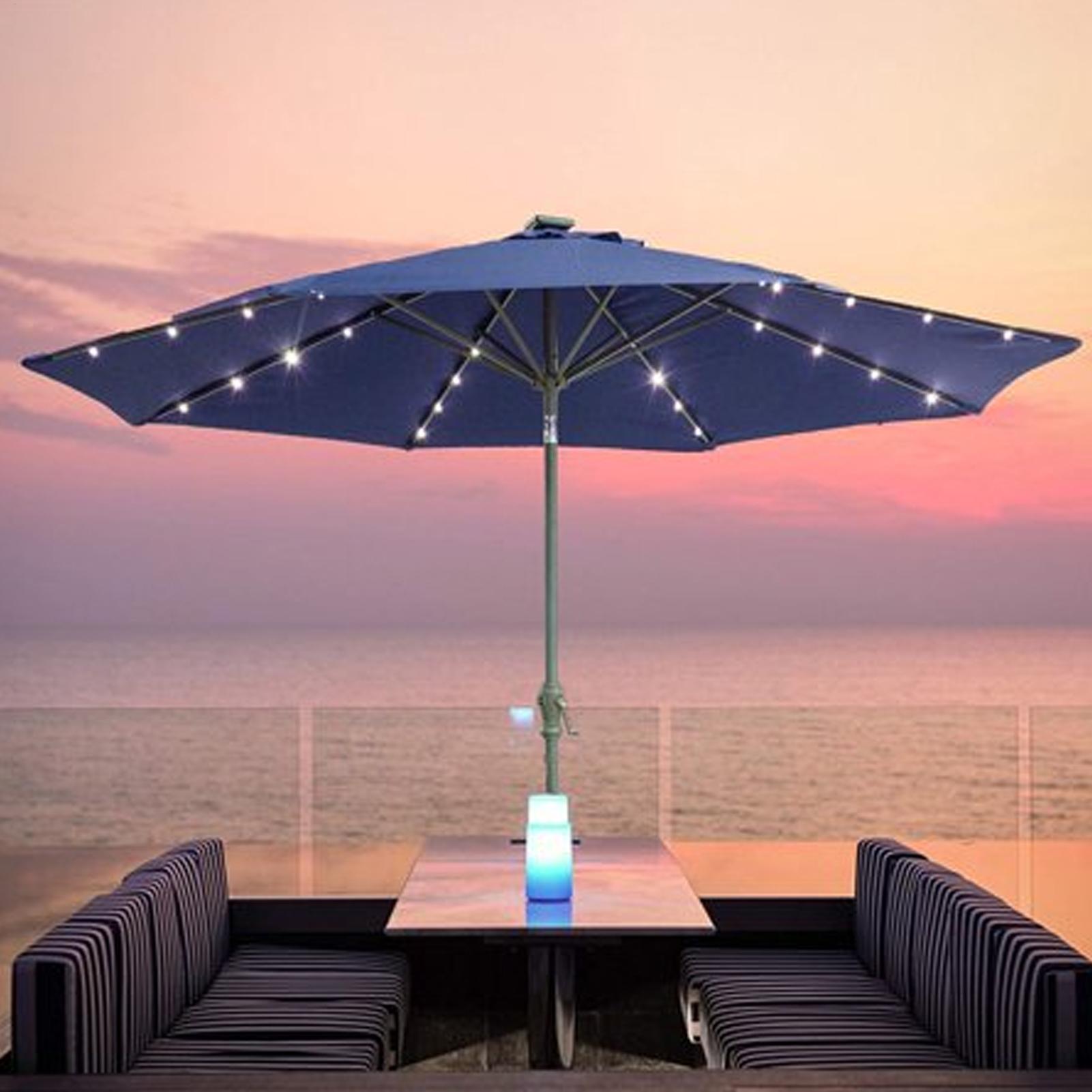 ソーラーアンブレラストリングライト 104LED パラソルス - Smart Garden Light のレビューと価格