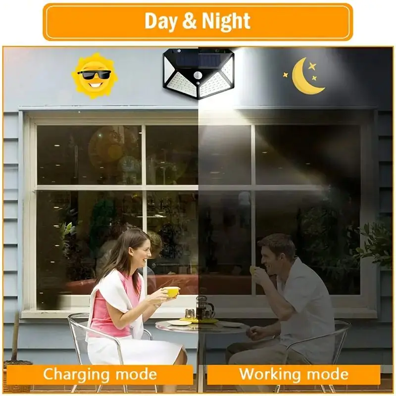 100LED屋外ソーラーガーデンライト、屋外モーションセンサ - Smart Garden Solar Lights のレビューと価格