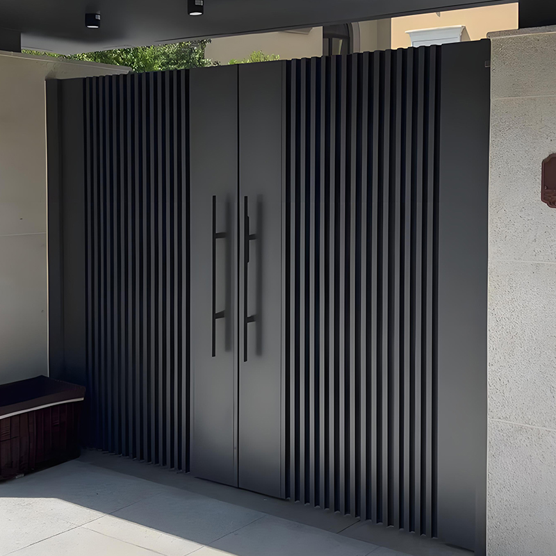 電動ゲート モダンデザイン 外装 ヴィラ 庭園 自動アルミ折 - Smart Garden Gate のレビューと価格