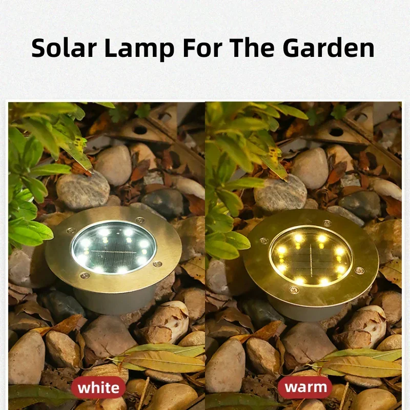8つのLEDフロアライト,ソーラーパネル,屋外照明,地下照明 - Smart Garden Solar Lights のレビューと価格