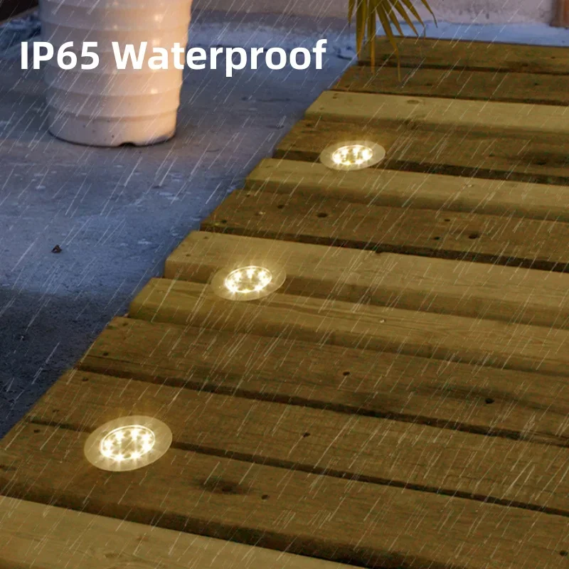 8つのLEDフロアライト,ソーラーパネル,屋外照明,地下照明 - Smart Garden Solar Lights のレビューと価格