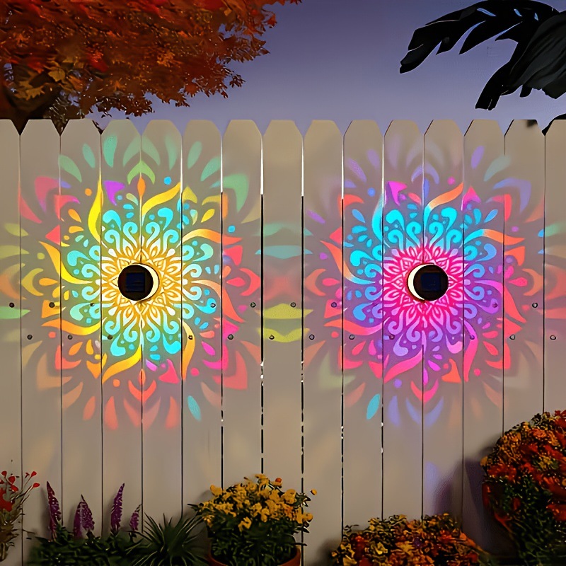 ソーラーLEDウォールライトマンダラプロジェクションランタン - Smart Garden Light のレビューと価格