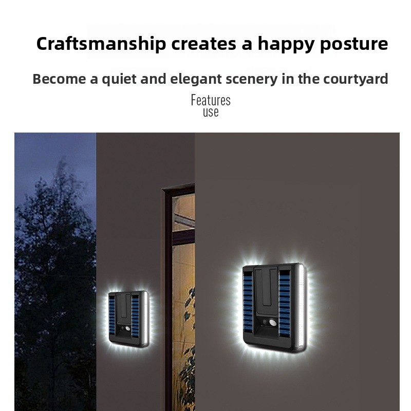 新しいスマート屋外折りたたみソーラーウォールランプヨーロピア - Smart Garden Light のレビューと価格